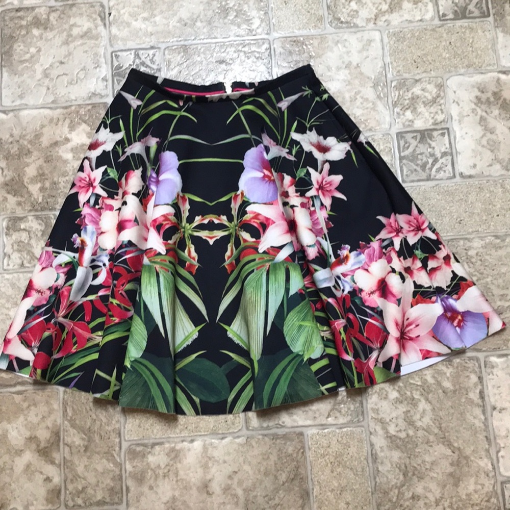 Ted Baker floral circle skirt